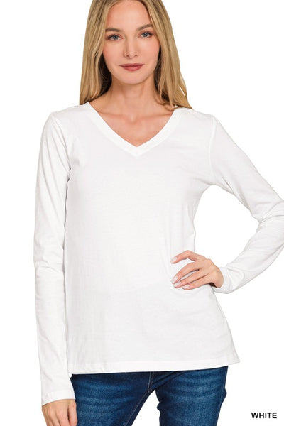 Adalyn V-Neck Long Sleeve Shirt