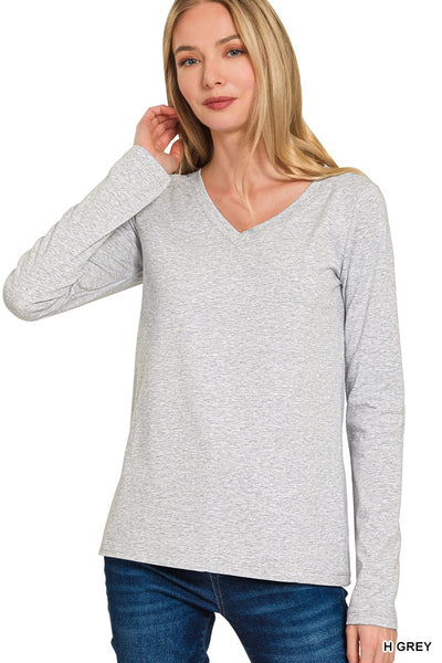 Adalyn V-Neck Long Sleeve Shirt