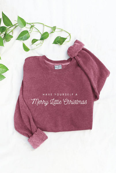 HAVE YOURSELF A MERRY Maroon Sweatshirt