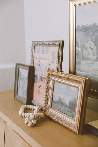 Wedeler Au Framed Antique Art: 9x7