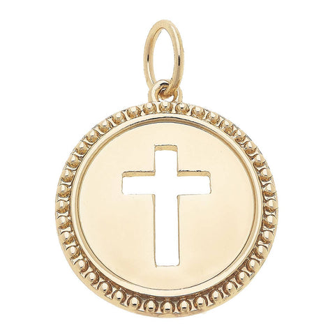 Cross Coin Charm