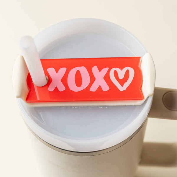 XOXO Tumbler Lid Tag