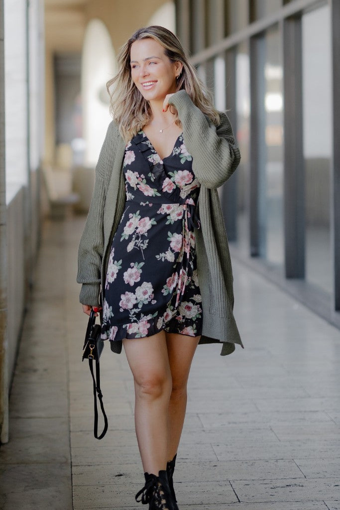 Debbie Floral Wrap Dress