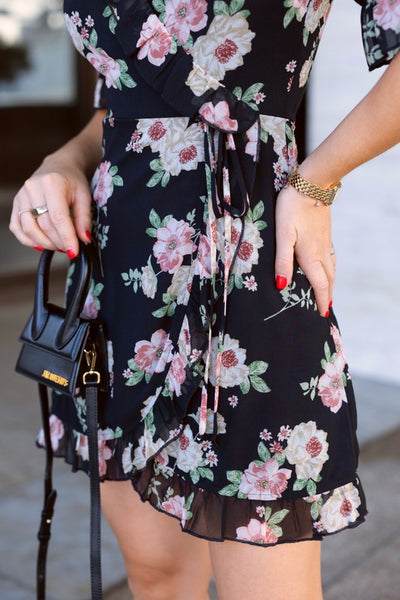 Debbie Floral Wrap Dress