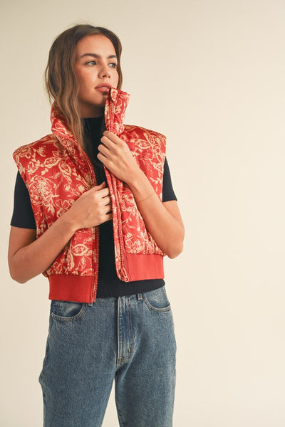 Patricia Zip-Up Sleeveless Vest