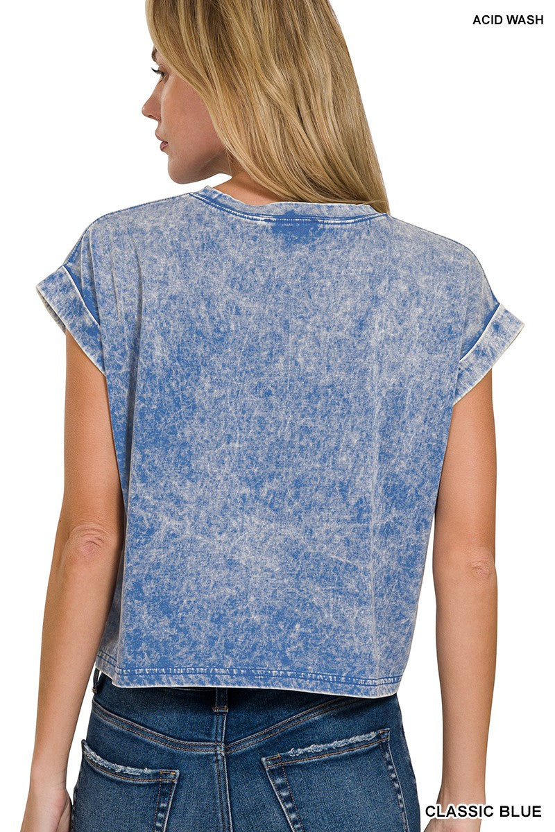 Mackenzie Cuffed Short Sleeve Top