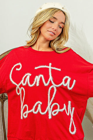 Santa Baby Tinsel Sweatshirt