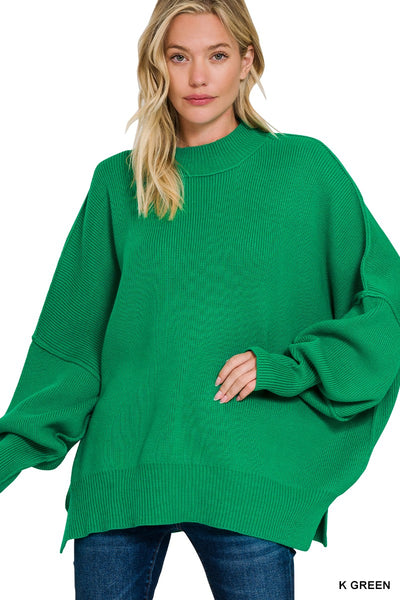 Sammie Side Slit Oversized Sweater