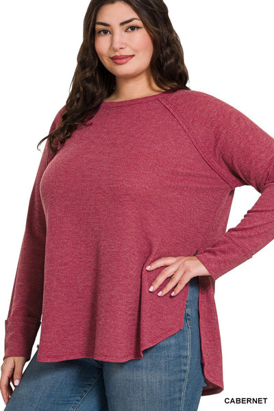 Michelle Plus Size Waffle Top