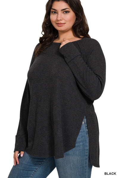 Michelle Plus Size Waffle Top