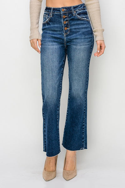 Haley Straight Button Down Jeans