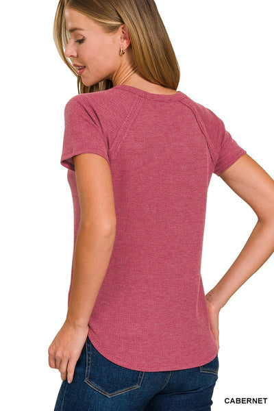 Baby Waffle Short Sleeve Top