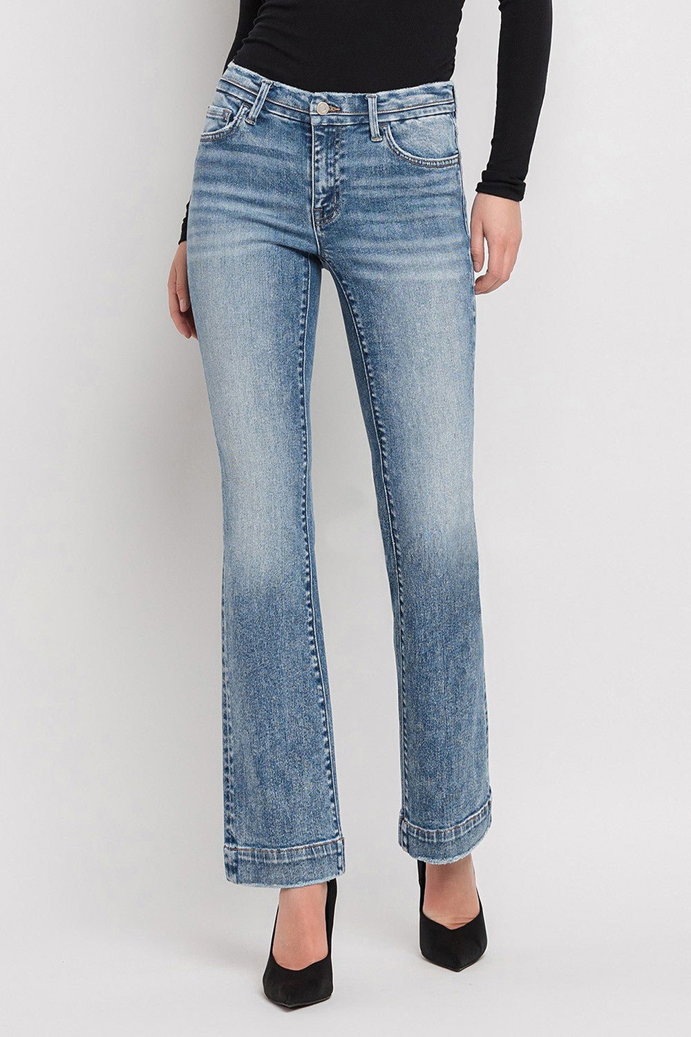 Sandy Mid-Rise Bootcut Jeans