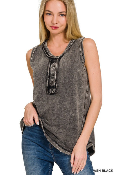 Cindy Henley Tank Top