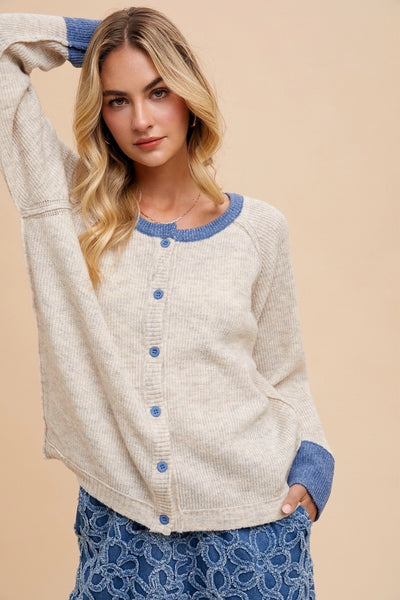 Laney Loose Fit Sweater Cardigan