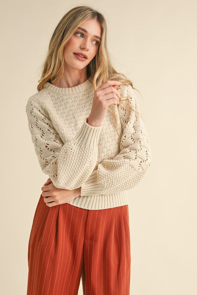 Harmony Pointelle Sweater