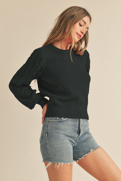 Harmony Pointelle Sweater