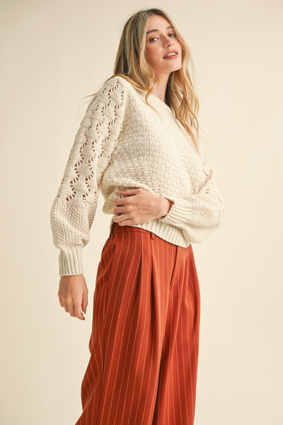 Harmony Pointelle Sweater