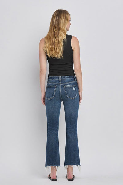 Lydia Mid Rise Crop Bootcut Jeans