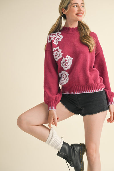 Sonia Mock Neck Sweater