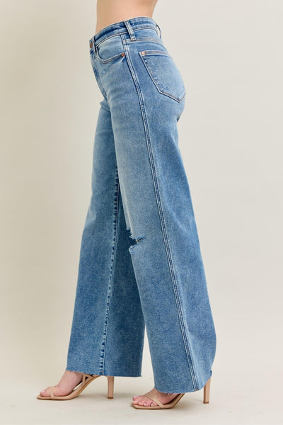 Erica Vintage Washed Wide Leg Jeans