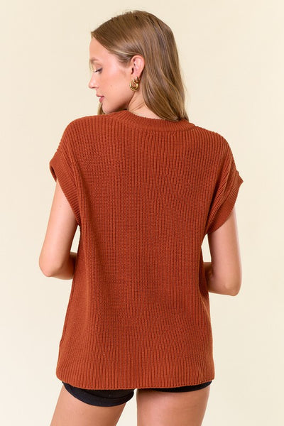 Myra Round Neck Sweater Vest