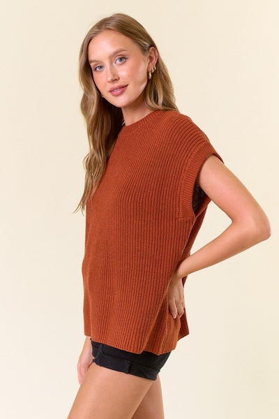 Myra Round Neck Sweater Vest