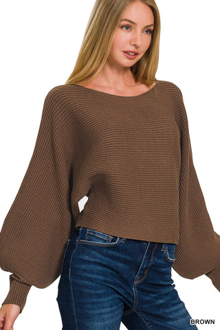 Beth Balloon Sleeve Sweater