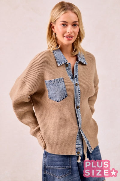Maxine Buttoned Sweater Top