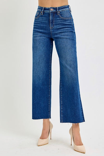 Avery Cropped Wide Leg Jeans