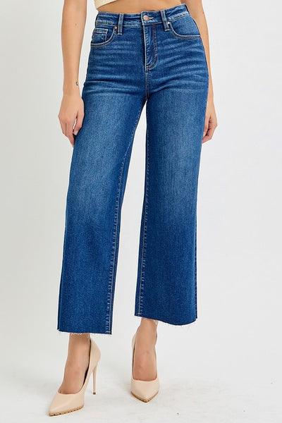 Avery Cropped Wide Leg Jeans