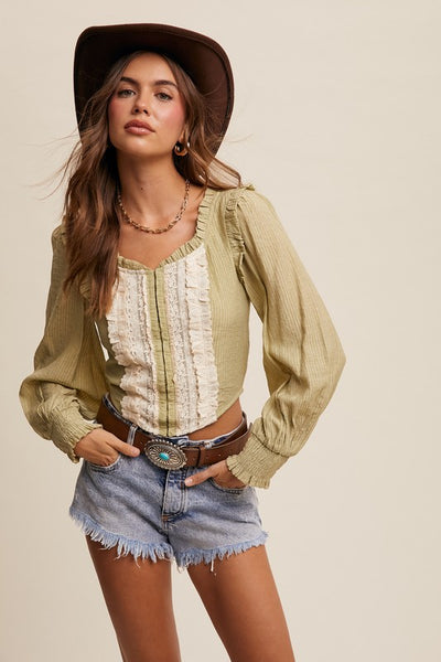 Dolly Corset Contrast Blouse