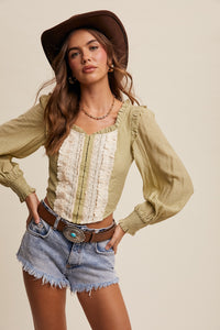 Dolly Corset Contrast Blouse