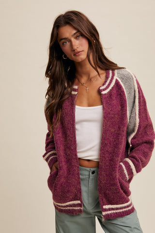 Casey Colorblock Cardigan Jacket