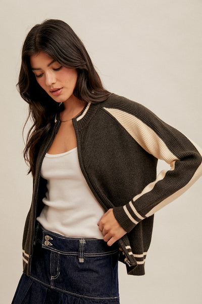 Zoey Zip-Up Cardigan