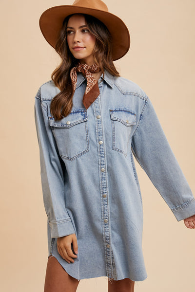 Denise Denim Shirt Dress