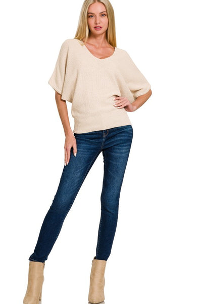 Morgan V-Neck Dolman Sleeve Top