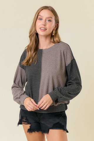 Larissa Mixed Stripe Top