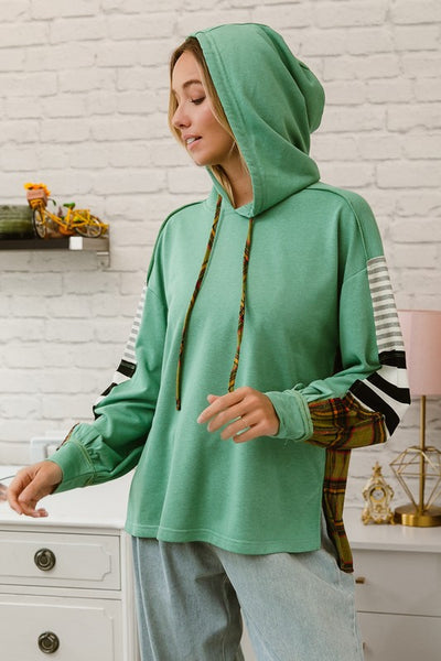 Allison Mix Match French Terry Hoodie