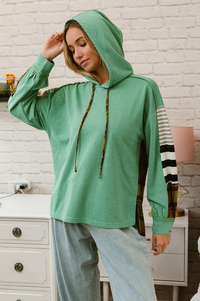 Allison Mix Match French Terry Hoodie