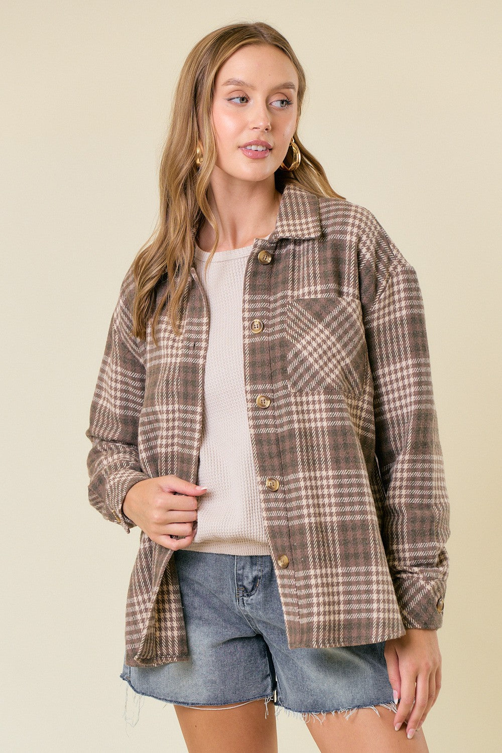 Barbara Button Down Shacket