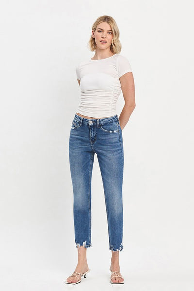Leslie Slim Straight Ankle Jeans
