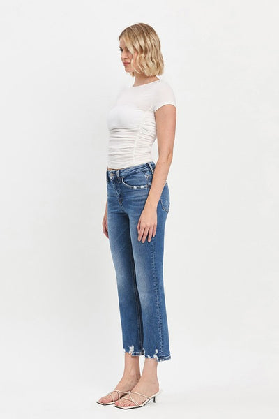 Leslie Slim Straight Ankle Jeans