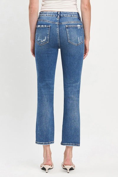Leslie Slim Straight Ankle Jeans
