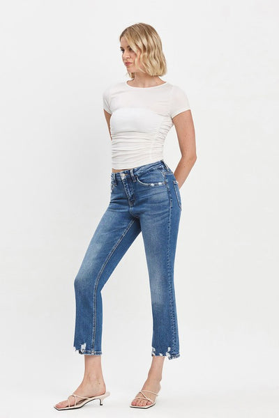 Leslie Slim Straight Ankle Jeans