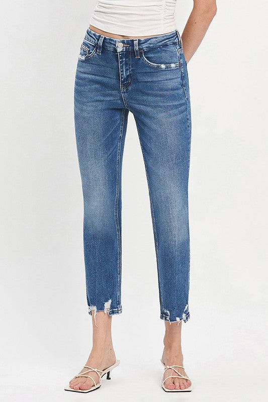Leslie Slim Straight Ankle Jeans