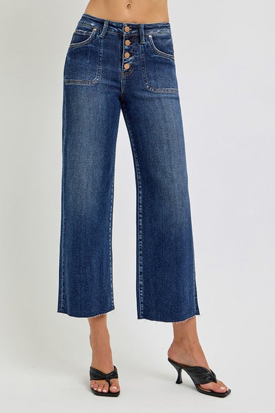 Amelia Wide Leg Cropped Jeans