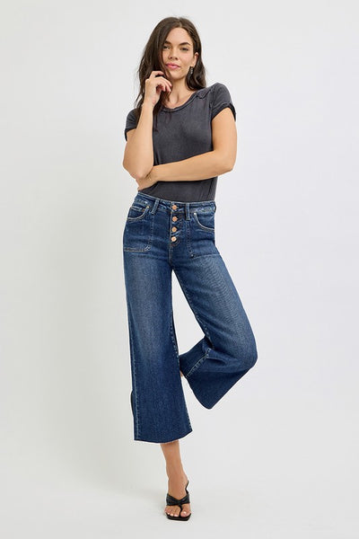 Amelia Wide Leg Cropped Jeans