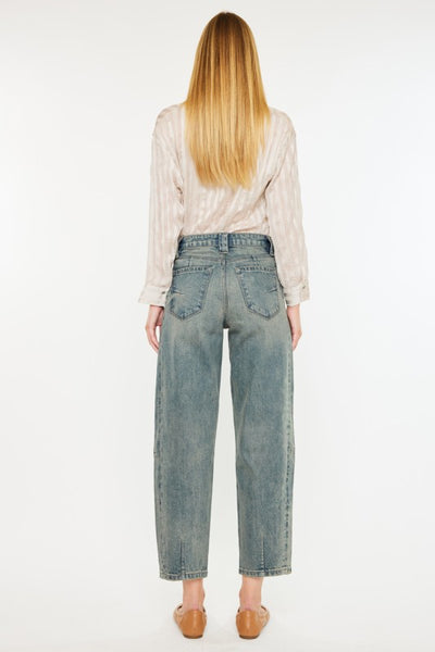 Tori High Rise Barrel Jeans