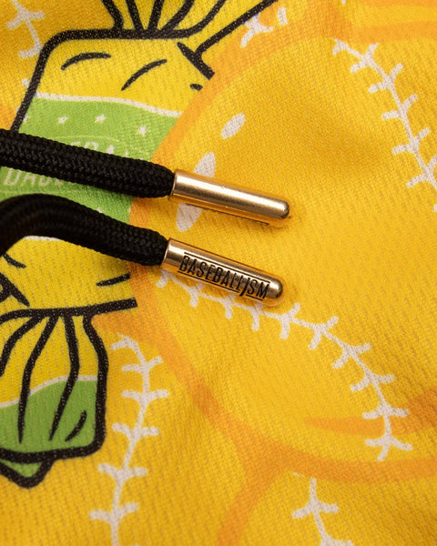 Doubles and Bubbles Yellow Mesh Shorts